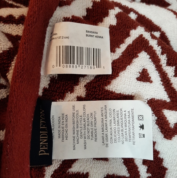 **Pendleton Woolen Mills Bandana  Bath Towel - Picture 6 of 11